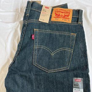 *NEW W/ TAGS* Levi's 511 Slim Fit Men's Jeans - Size 34/32 - Navy/Blue
